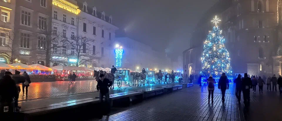 Mgła wieczorem w Krakowie – zdjęcie 4